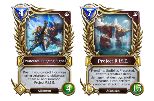Francesca y Project R.I.S.E. - Gods Unchained