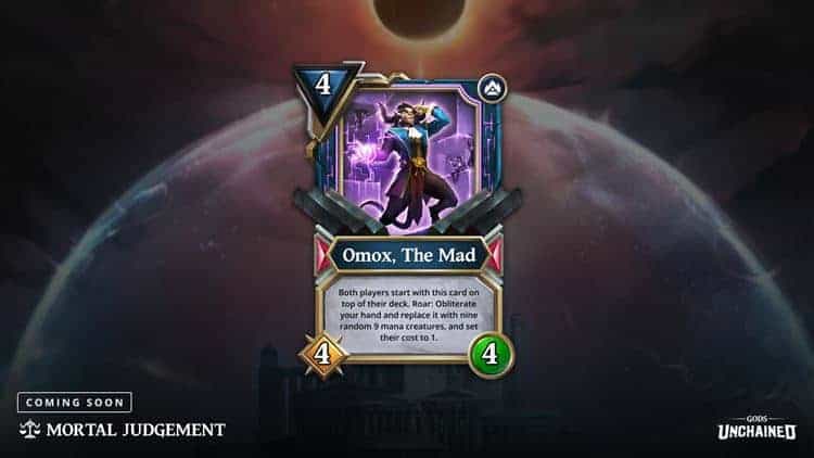 Gods Unchained - Omox the mad annoucement - Legendary card