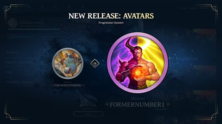 Gods Unchained - User avatars
