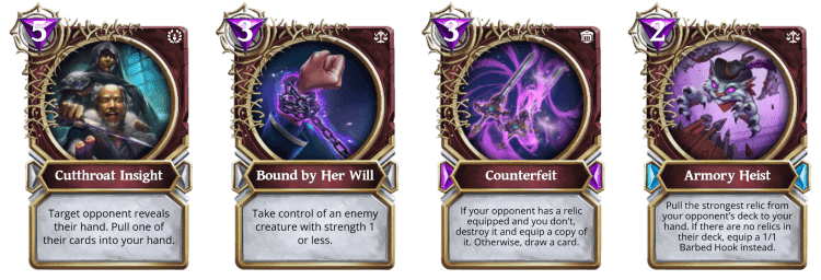 Gods Unchained - cartas con mecánica robo