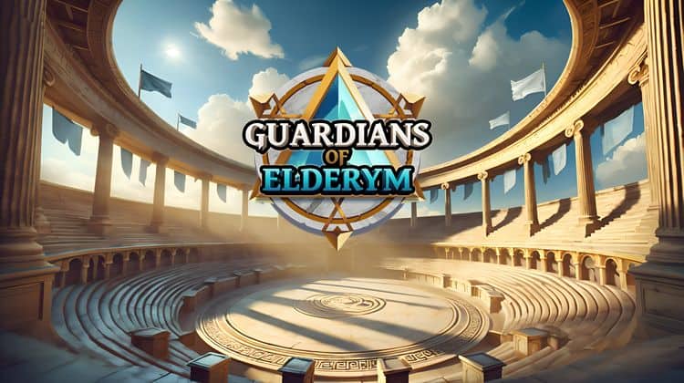 Guardians of Elderym - Arena with logo - Gods Unchained