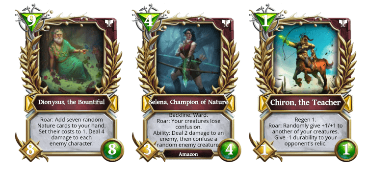 Mejores cartas Divine Order - Nature - GU Masters